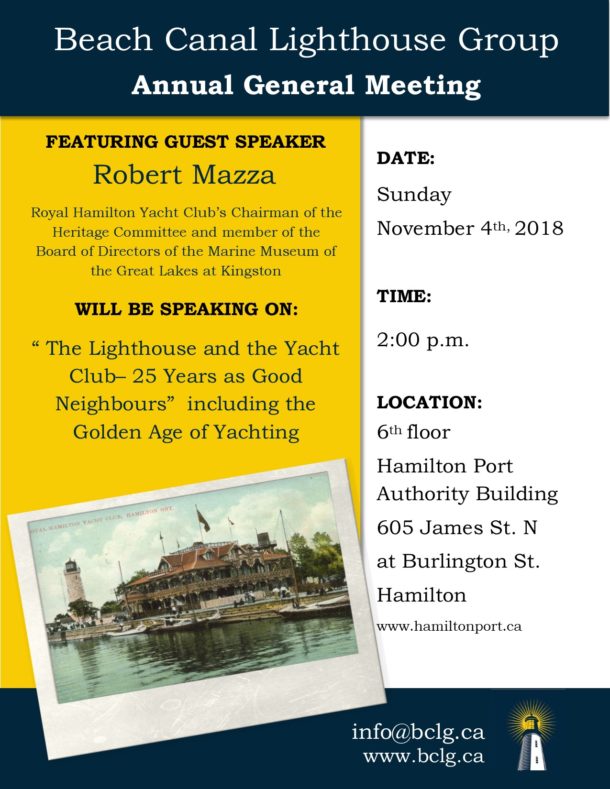 Beach Canal Lighthouse Group Annual General Meeting HOPA Ports